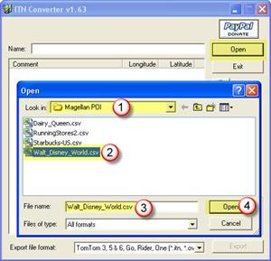 ITM Converter opening an existing file